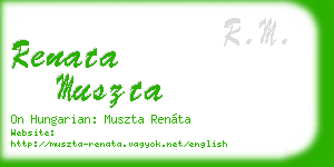 renata muszta business card